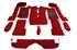 Triumph Stag Carpet Set - Passenger Area - Tufted - RHD - Claret Red - RS1644RED